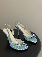 Fortok Dior SS26 Slingback Pumps Bow Plaid pattern 02 8.5cm  - 1