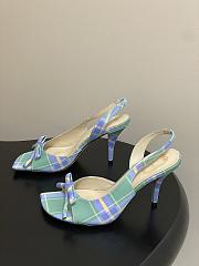 Fortok Dior SS26 Slingback Pumps Bow Plaid pattern 02 8.5cm  - 4
