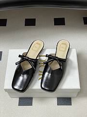 Fortok Dior SS26 Mules Bow Black - 1