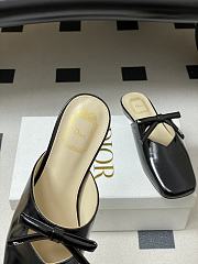Fortok Dior SS26 Mules Bow Black - 5