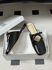 Fortok Dior SS26 Mules Bow Black - 4