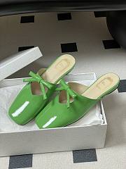 Fortok Dior SS26 Mules Bow Green - 1
