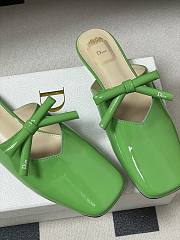 Fortok Dior SS26 Mules Bow Green - 6
