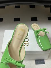 Fortok Dior SS26 Mules Bow Green - 5