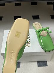 Fortok Dior SS26 Mules Bow Green - 4