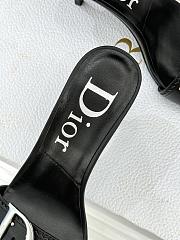 Fortok Christian Dior Black leather stud mules - 5