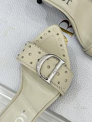 Fortok Christian Dior Ivory leather stud mules - 2