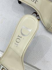 Fortok Christian Dior Ivory leather stud mules - 5