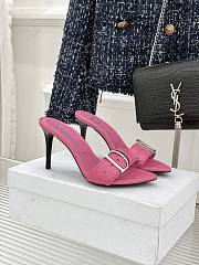 Fortok Christian Dior Pink leather stud mules - 1