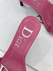 Fortok Christian Dior Pink leather stud mules - 6