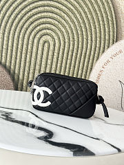 Fortok Chanel Cambon Ligne pochette Black 12*20*3cm - 1