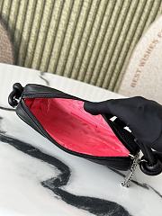 Fortok Chanel Cambon Ligne pochette Full Black 12*20*3cm - 4