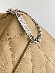 Fortok Chanel Cambon Ligne pochette Beige 12*20*3cm - 4