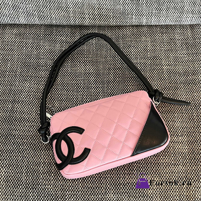 Fortok Chanel Cambon Ligne pochette Pink 12*20*3cm - 1