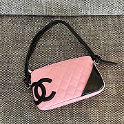 Fortok Chanel Cambon Ligne pochette Pink 12*20*3cm - 1