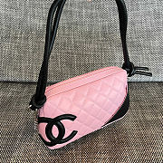 Fortok Chanel Cambon Ligne pochette Pink 12*20*3cm - 6