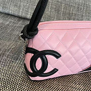 Fortok Chanel Cambon Ligne pochette Pink 12*20*3cm - 5