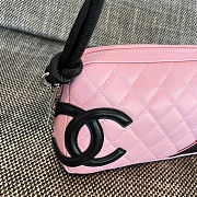Fortok Chanel Cambon Ligne pochette Pink 12*20*3cm - 3