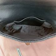 Fortok Miu Miu Iconic Crystal Cloqué Nappa leather Black small bag 16 x 9 x 3.5 cm - 4