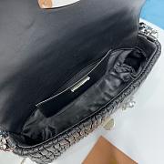 Fortok Miu Miu Iconic Crystal Cloqué Nappa leather Black top-handle bag 22.5x4.5x12cm - 4