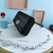 Fortok Miu Miu Iconic Crystal Cloqué Nappa leather Black Top-handle bag 28x4x15cm - 3