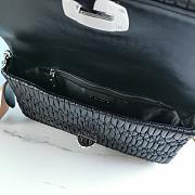 Fortok Miu Miu Iconic Crystal Cloqué Nappa leather Black Top-handle bag 28x4x15cm - 5