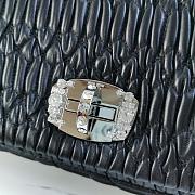 Fortok Miu Miu Iconic Crystal Cloqué Nappa leather Black Top-handle bag 28x4x15cm - 6