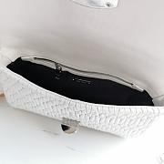 Fortok Miu Miu Iconic Crystal Cloqué Nappa leather White Top-handle bag 28x4x15cm - 5