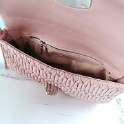 Fortok Miu Miu Iconic Crystal Cloqué Nappa leather Light Pink Top-handle bag 28x4x15cm - 3