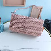 Fortok Miu Miu Iconic Crystal Cloqué Nappa leather Light Pink Top-handle bag 28x4x15cm - 6