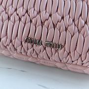 Fortok Miu Miu Iconic Crystal Cloqué Nappa leather Light Pink Top-handle bag 28x4x15cm - 5