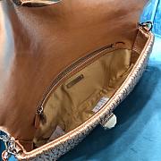 Fortok Miu Miu Iconic Crystal Cloqué Nappa leather Gold Top-handle bag 28x4x15cm - 2