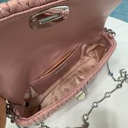 Fortok Miu Miu Iconic Crystal Cloqué Nappa leather Light Pink bag 22.5x4.5x12cm - 6