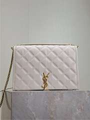 Fortok Saint Laurent Becky Medium chain bag White 25x17x7cm - 1
