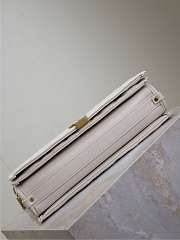 Fortok Saint Laurent Becky Medium chain bag White 25x17x7cm - 3