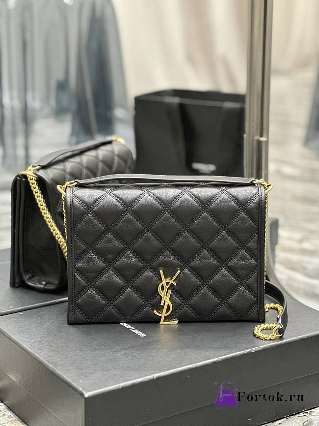 Fortok Saint Laurent Becky Medium chain bag Black 25x17x7cm - 1