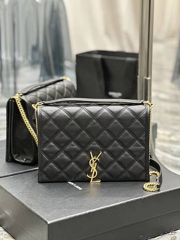 Fortok Saint Laurent Becky Medium chain bag Black 25x17x7cm