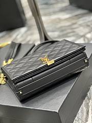 Fortok Saint Laurent Becky Medium chain bag Black 25x17x7cm - 2