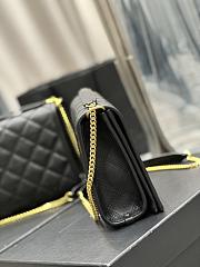 Fortok Saint Laurent Becky Medium chain bag Black 25x17x7cm - 5