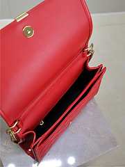 Fortok Saint Laurent Becky Medium chain bag Red 25x17x7cm - 3