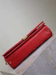 Fortok Saint Laurent Becky Medium chain bag Red 25x17x7cm - 5