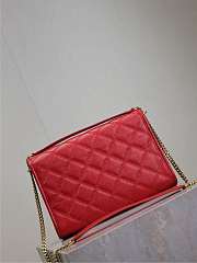 Fortok Saint Laurent Becky Medium chain bag Red 25x17x7cm - 4