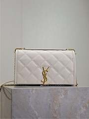Fortok Saint Laurent Becky Small chain bag White 22.5×14.5×5cm - 1