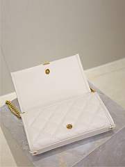 Fortok Saint Laurent Becky Small chain bag White 22.5×14.5×5cm - 4
