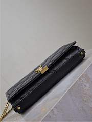Fortok Saint Laurent Becky Small chain bag Black 22.5×14.5×5cm - 5