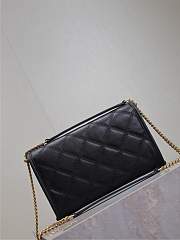 Fortok Saint Laurent Becky Small chain bag Black 22.5×14.5×5cm - 2