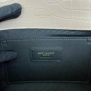 Fortok Saint Laurent Ysl Kate In Crocodile Leather Light Pink Gold Hardware 24x15x6cm - 2