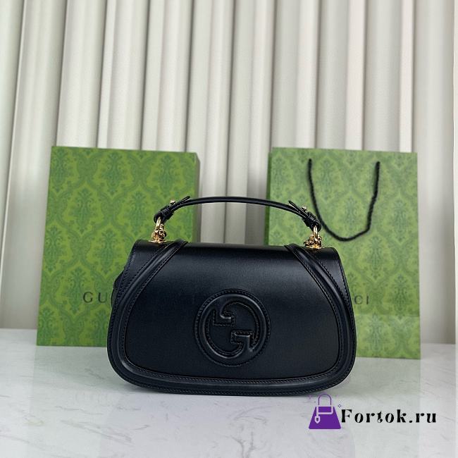 Fortok Gucci Blondie Top Handle Black 26.5x16.5x8.5cm - 1