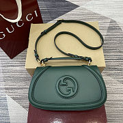 Fortok Gucci Blondie Top Handle Green 26.5x16.5x8.5cm - 1