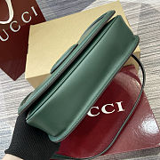 Fortok Gucci Blondie Top Handle Green 26.5x16.5x8.5cm - 4
